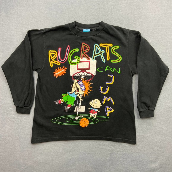 Mens Tshirt Rugrats Long Sleeve Nickelodeon Mens Long Sleeve Shirt